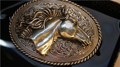 Nocona Blazin Roxx Horse Running Belt Buckle 37560