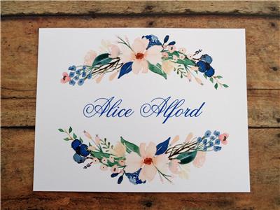 Flowers ~ NOTE CARDS Personalized Custom Thank You Stationery Great Gifts