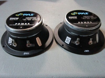 Pair Of 5" Woofer/Midrange Speakers - Sealed, 8 Ohm, 100W RMS, For PA & Pro Audio Systems