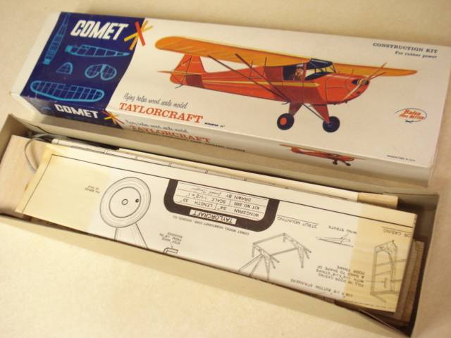 ** COMET TAYLORCRAFT FLYING BALSA MODEL AIRPLANE KIT ** 54 inch ...