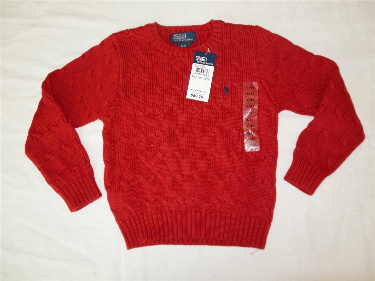New Toddler Boy's Polo Sweaters Size 24m, 2T, 4T - NWT - Various Colors ...
