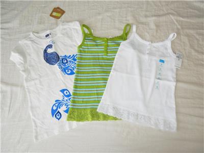 Lot Of 3 New Girl S Children S Place Camis And Crazy 8 T Shirt
