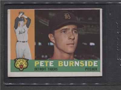 1960 Topps #261 Pete Reynolds (Tigers) Ex (Flat Rate Ship) A2 | eBay