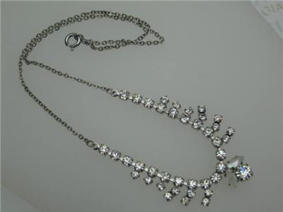 Rhinestone necklace 50s
