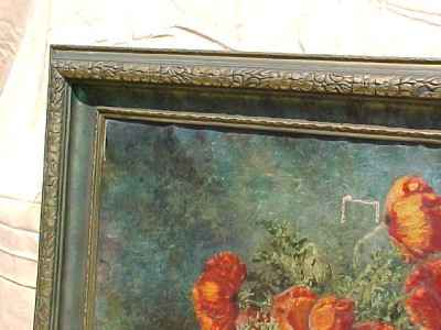 Original Oil Painting Max Streckenbach Poppies In Bloom Ebay