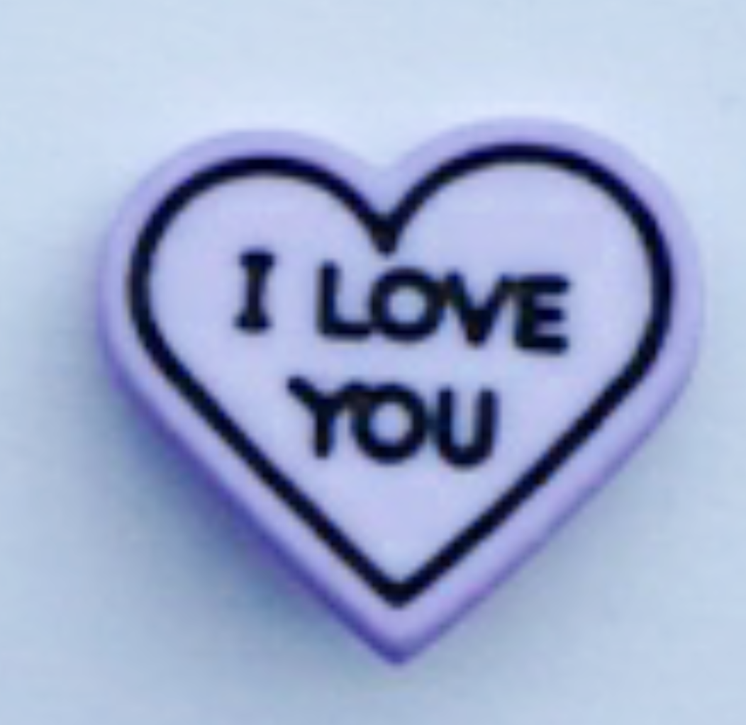 Paquete de 5 Botones Corazón de Amor Poliéster Loveheart Costura Adornos Artesanales - Imagen 4 de 7