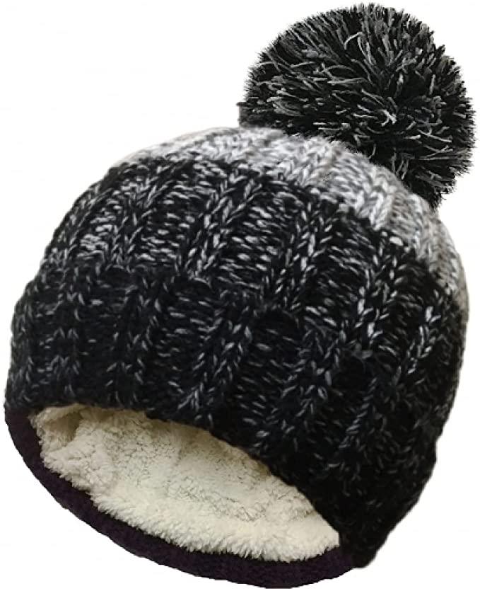 New RockJock Striped Thermal lined Bobble Hat pom pom woolen wooly - Picture 12 of 13