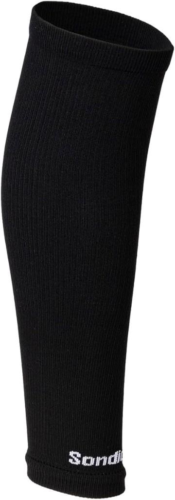 1pr Sondico Adult Football Sock Sleeve UK 7-11 sport gym Black White men women - Picture 2 of 3