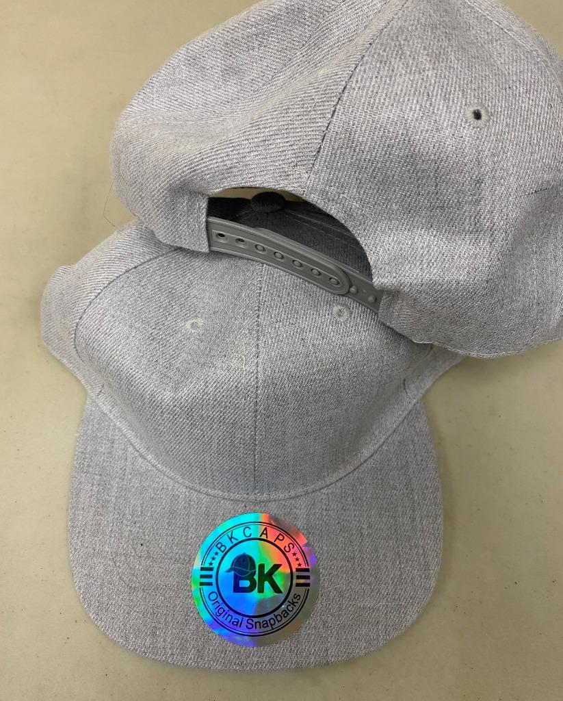 BLANK VINTAGE STYLE SNAPBACK FLAT BILL BASEBALL CAPS hats imprinting ball cool E - Picture 7 of 7