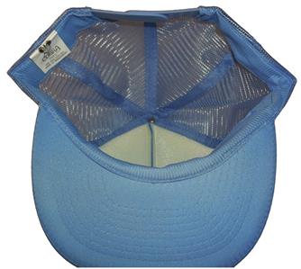 12pc BLANK LIGHT BLUE MESH TRUCKER STYLE VINTAGE SNAPBACK