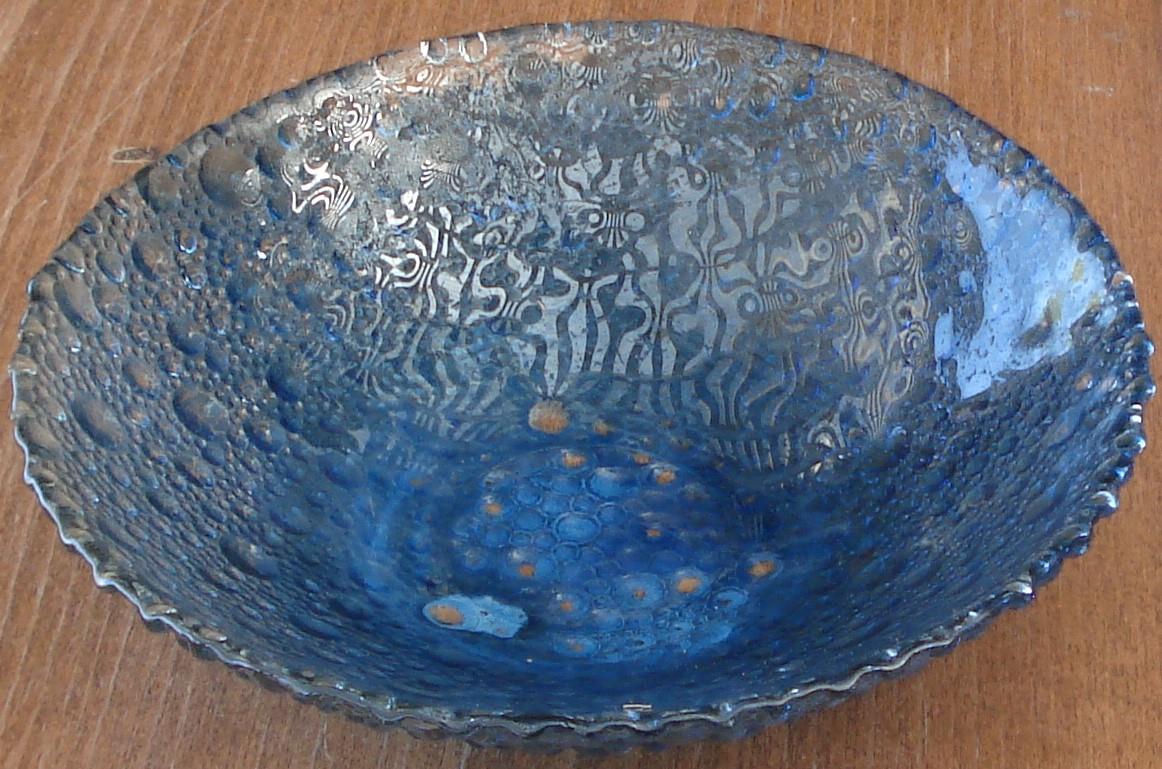 Download Vintage Pressed Glass Salad Bowl - Bubble Pattern ...