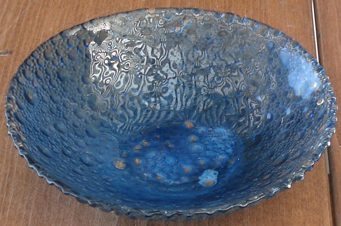 Download Vintage Pressed Glass Salad Bowl - Bubble Pattern ...