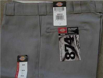 Dickies 874 Traditional Work Pants -VARIOUS SIZE - Gray