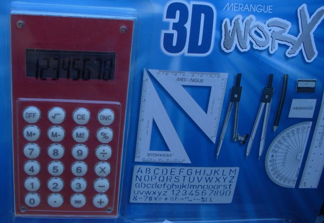 GREAT SET BRAND NEW IN BOX Choose Design Merangue 3D Worx 12PC Math Set