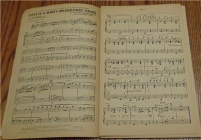 Vintage Sheet Music Love Is A Many Splendored Thing 1955 Vgc Band Music Ebay Vintage Sheet Music Love Is A Many Splendored Thing 1955 Vgc Band Music Ebay