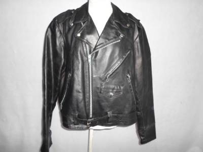 VINTAGE Sears Thick STEERHIDE LEATHER Motorcycle Biker