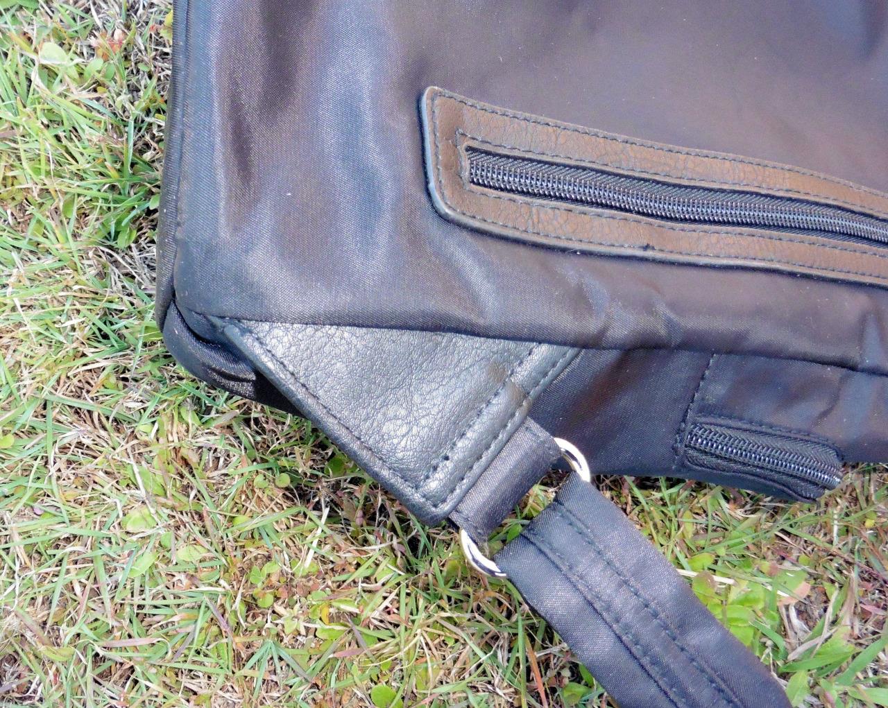 Pierre Cardin Nylon RFID Anti Theft Slash Proof Backpack Black