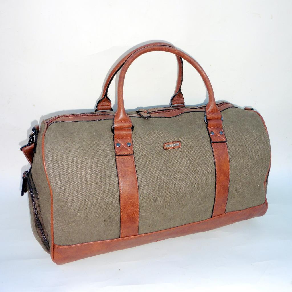 Pierre Cardin Canvas Mens Travel Bag Weekend Overnight Duffle Business  Luggage | eBay