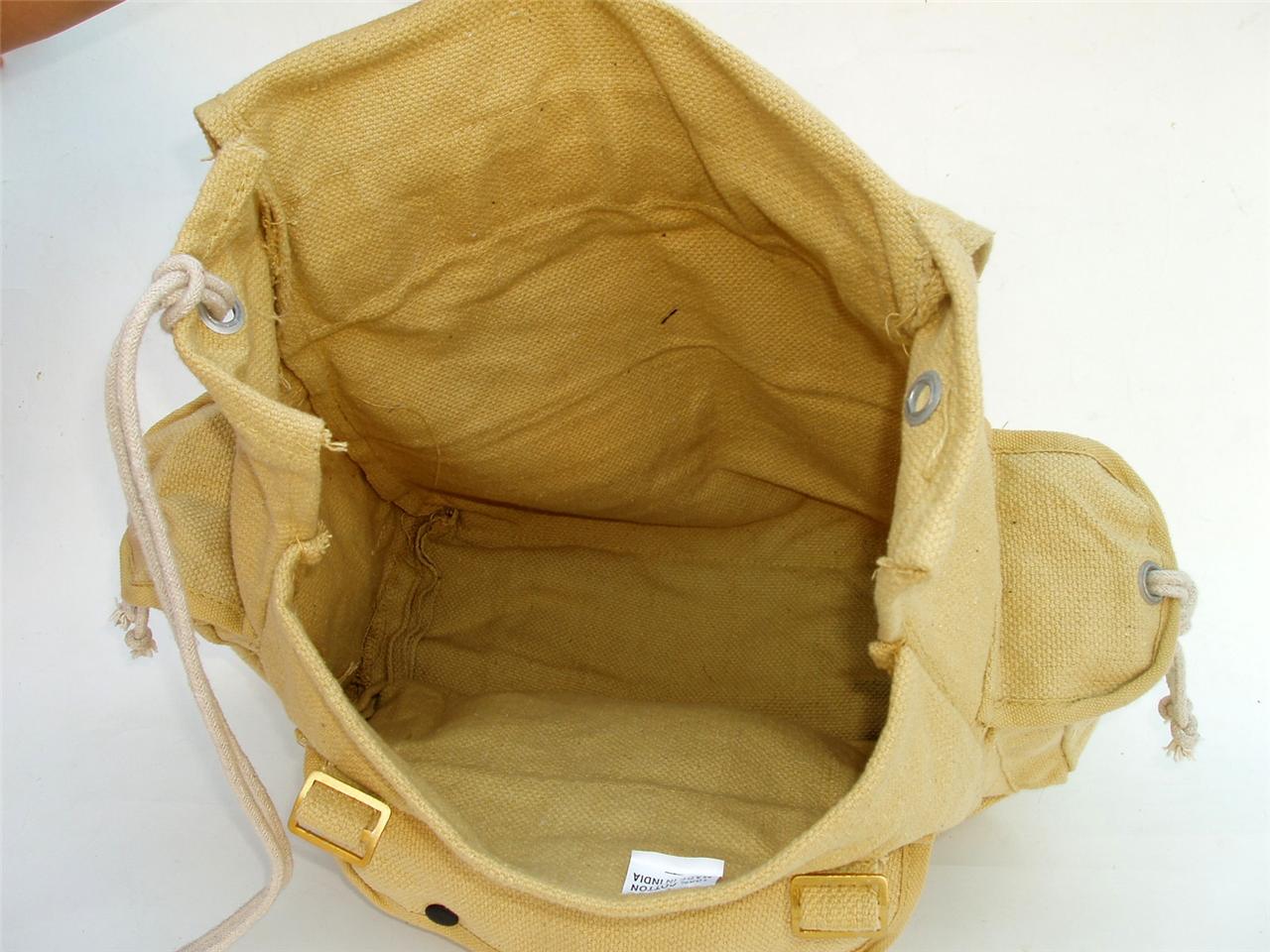 Large Heavy Duty Canvas Backpack Messenger Shoulder Bag Webbing Travel Day-Pack | eBay