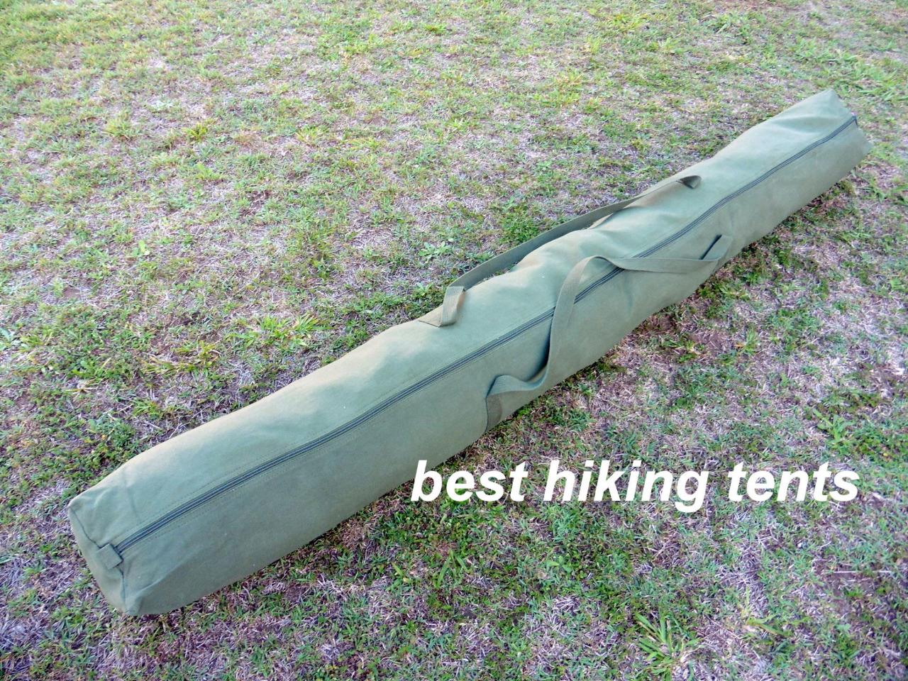 NEW* Heavy Duty Long Canvas Steel Pole Carry Bag Camping Tent Tarp