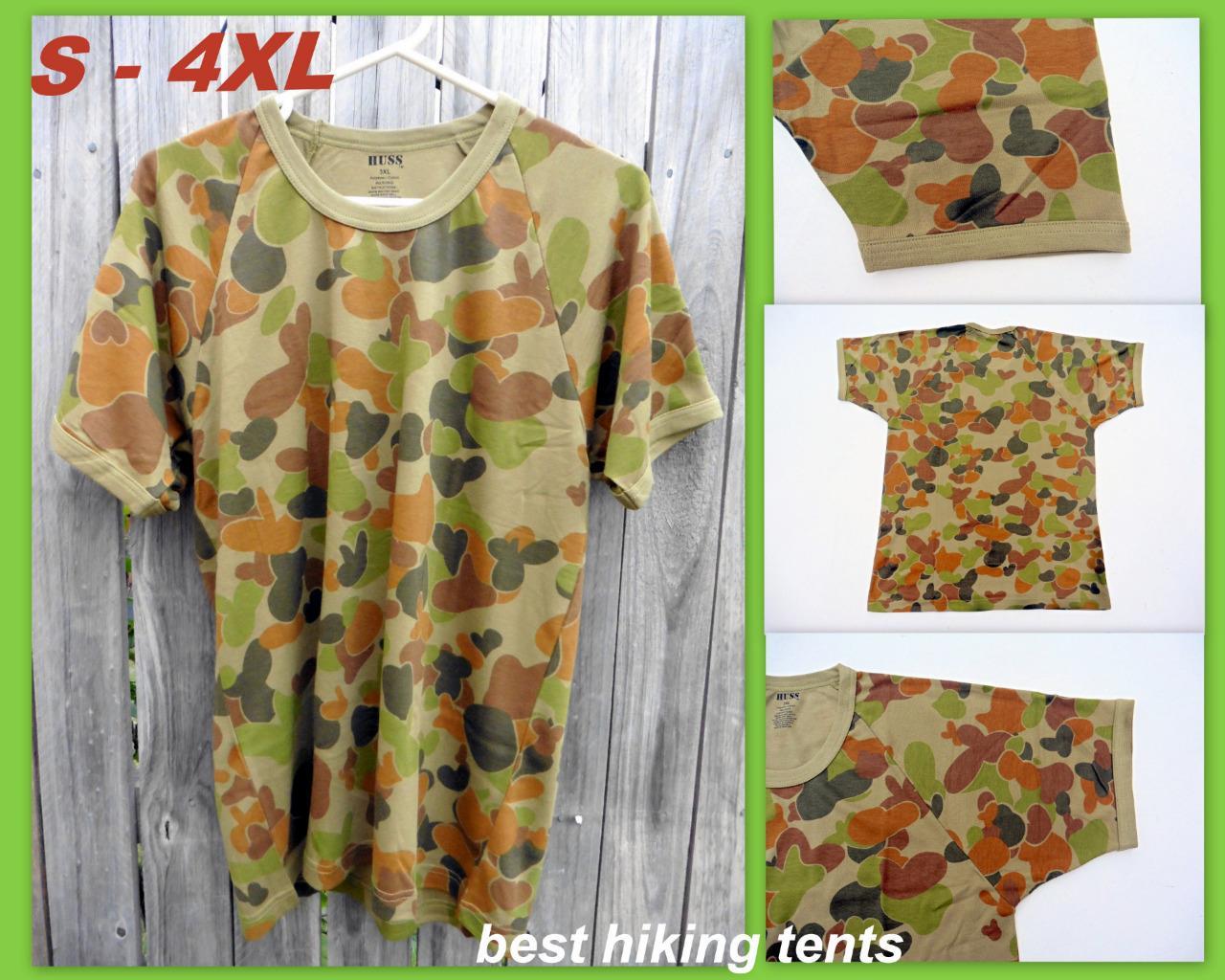 Auscam Military Army Cotton T-Shirt Short Sleeve Bdu Tactical Style Cloth Tshirt - Picture 13 of 19