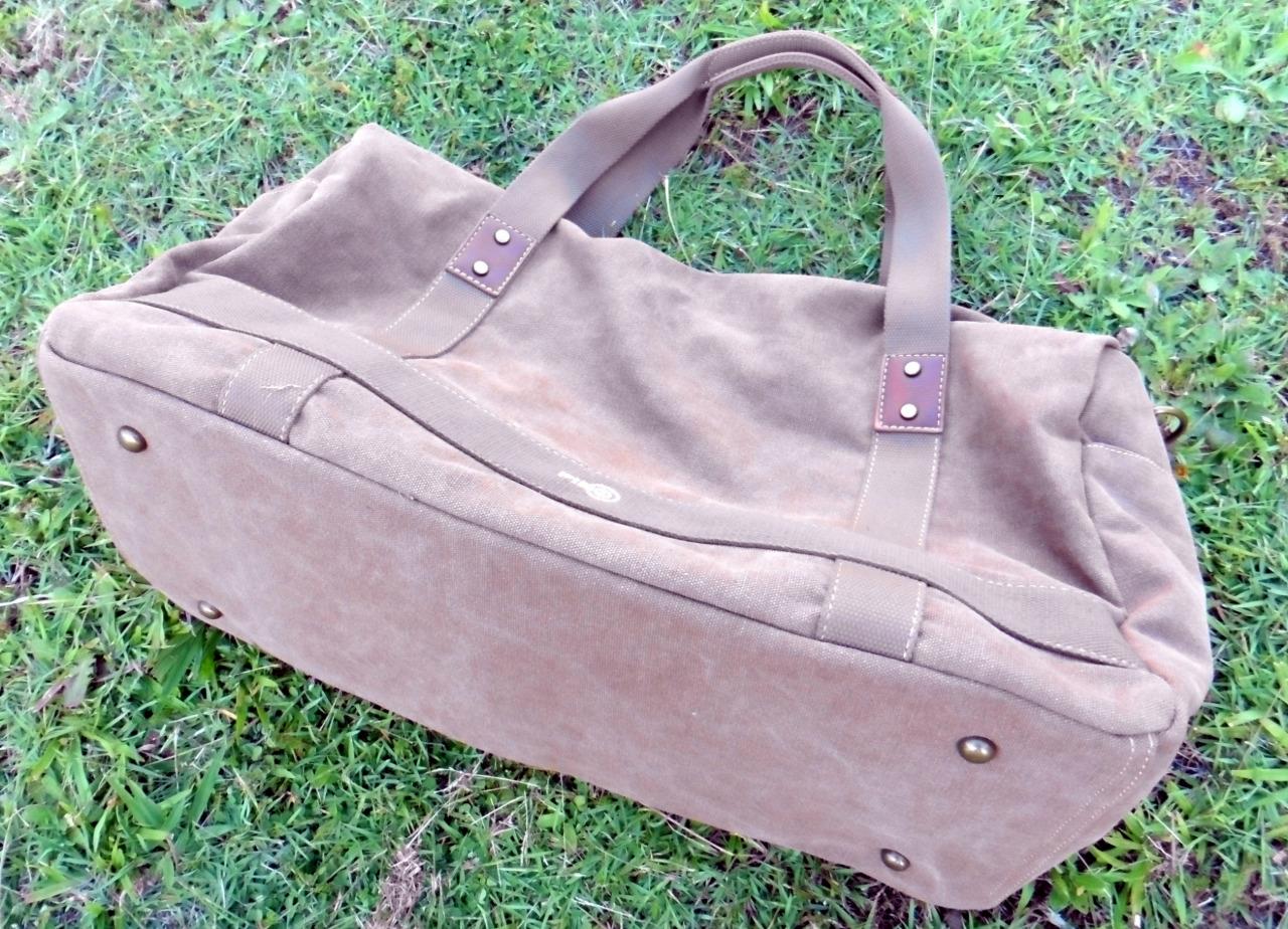 Heavy Duty Canvas Duffle Carry Bag Travel Luggage Duffel Tote Motor