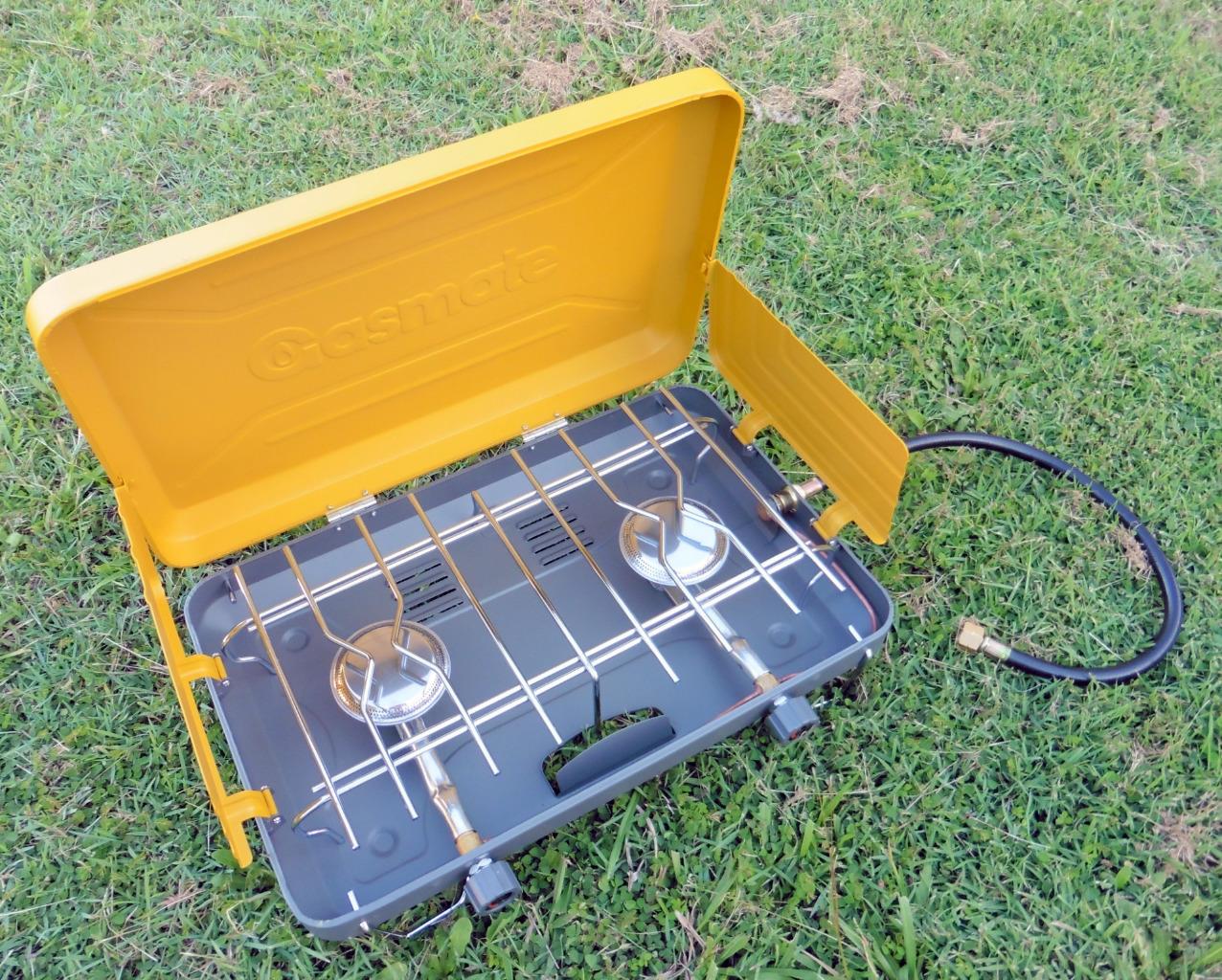 Gasmate® Classic Gas Stove 2 Burner Camping Portable Classic BBQ Cooker