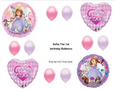 Sofia The First 1st Princess Happy Birthday Party Balloons Decorations Supplies 691196935834 Ebay