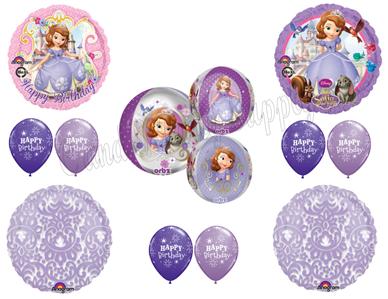Sofia The First Lilac Tapestry Birthday Party Balloons Decoration