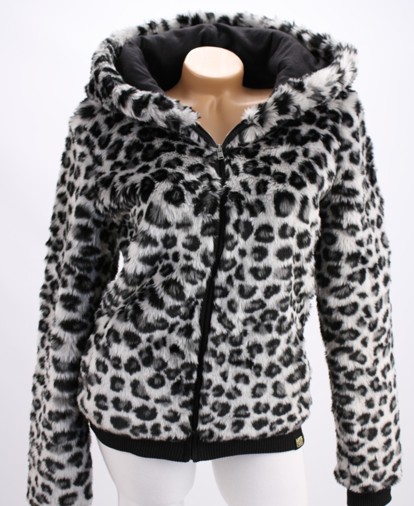 Victoria's Secret PINK Bling Fashion Show Leopard Fur Hoodie Coat | eBay
