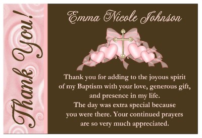 baptism thank you card wording