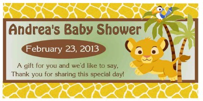 20 LION KING BABY SIMBA BABY SHOWER PARTY FAVORS ~ WATER BOTTLE LABELS | eBay