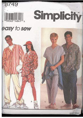 Fuera de imprenta patrón de costura vintage Simplicity para hombre separado que elijas - Imagen 19 de 25