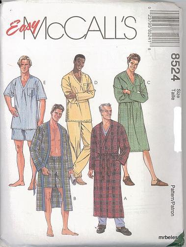 Fuera de imprenta McCalls patrón de costura para hombre unisex ropa de dormir pijama tú eliges 4320 7385 - Imagen 11 de 11
