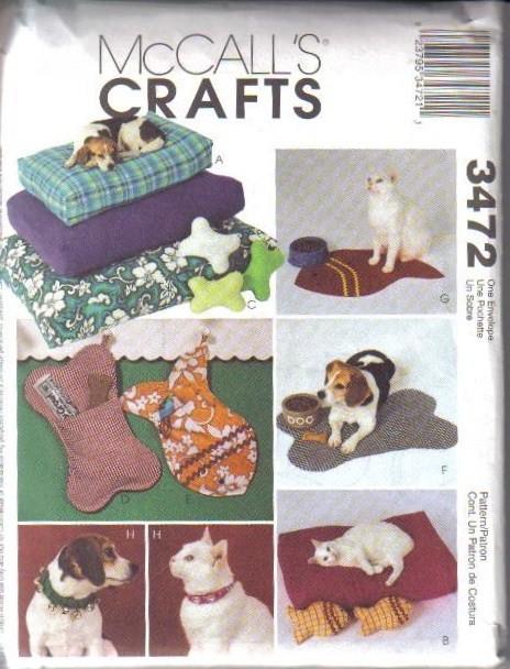 McCalls modello da cucire vestiti per animali domestici letto per animali domestici cane gatto McCall's artigianato SCEGLI TU - Foto 3 di 24