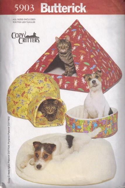 Modello da cucito OOP Butterick cane accessori per animali domestici vestiti letti giocattoli a scelta - Foto 17 di 19