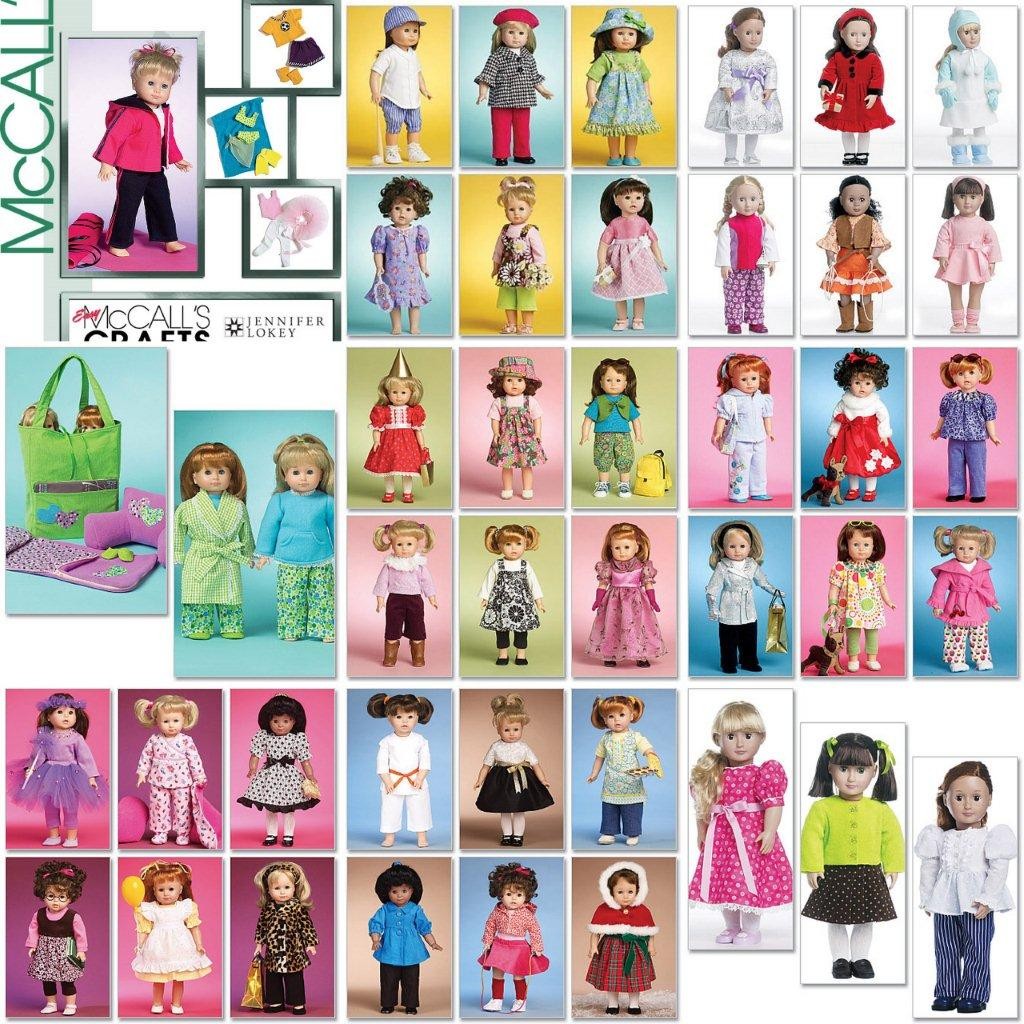 McCall&apos;s Patterns M6005 Clothes and Accessories for 18-Inch Doll