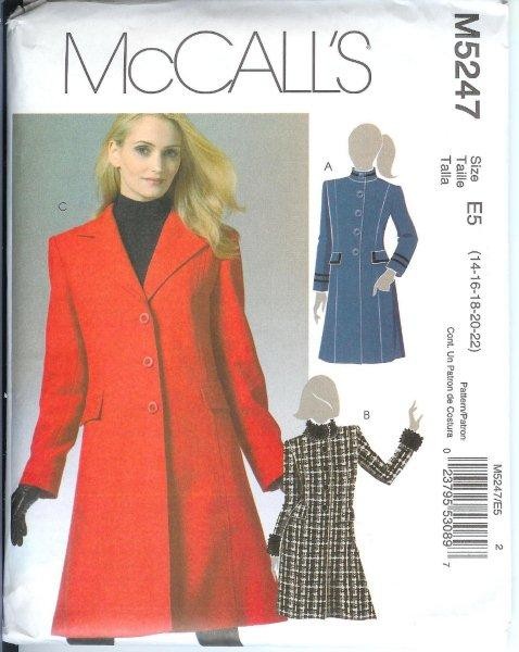 OOP McCall's Sewing Pattern Misses Women Coat Jacket + With Plus Size ...