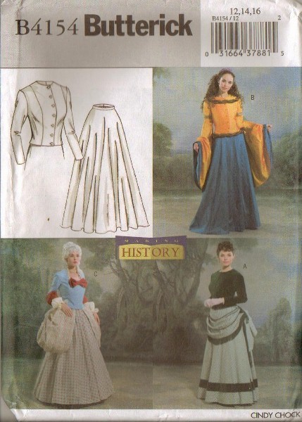 Butterick Sewing Pattern Making History Historical Costume Misses Dress ...