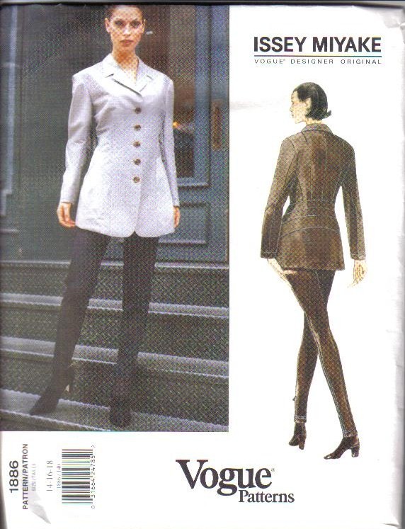 OOP Issey Miyake Vogue Sewing Pattern Designer Original Misses w Plus ...