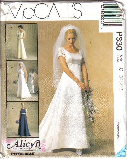 Oop Bridal Wedding Gown Bridesmaid Dress Misses Size Mccalls Sewing Oop Bridal Wedding Gown Bridesmaid Dress Misses Size