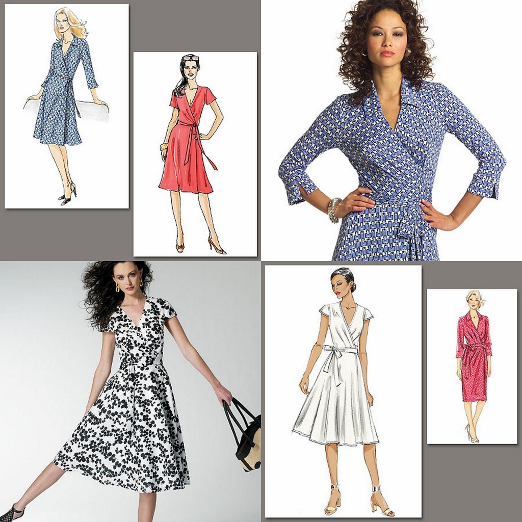 Lovely Very Easy Vogue Wrap Dresses Sewing Pattern Misses Size ~ You ...