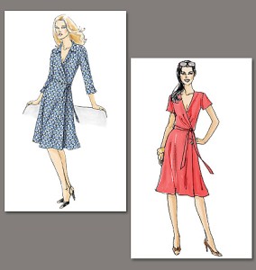 Lovely Very Easy Vogue Wrap Dresses Sewing Pattern Misses Size ~ You Choose