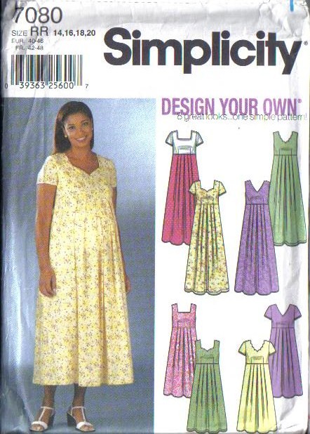 Simplicity Sewing Pattern Women's Full Figure Plus Size Misses 14 16 18 ...