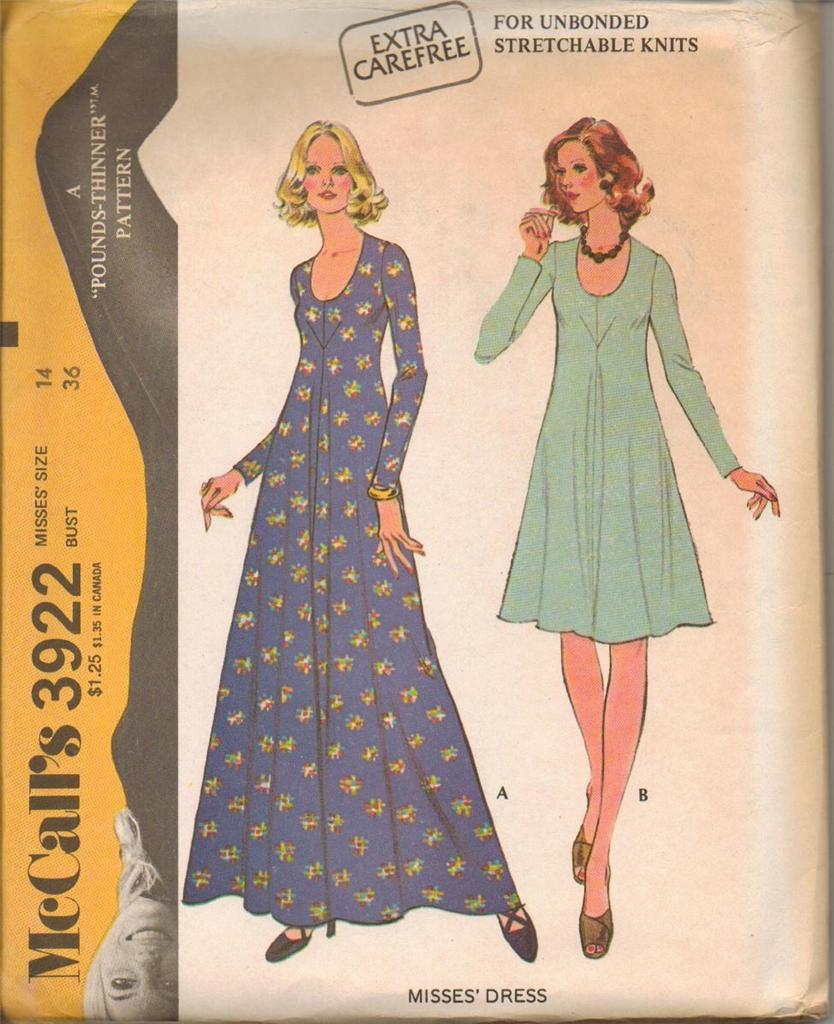 Vintage 1970's Mccalls Sewing Pattern Misses Size 14 Bust 36 Uncut Your ...