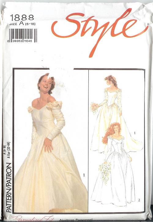 Simplicity Style Sewing Pattern Miss Bridal Gown Formal Prom Party ...