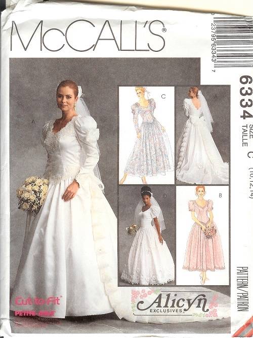 McCalls Sewing Pattern Misses Bridal Evening Gown Bridesmaid Prom ...