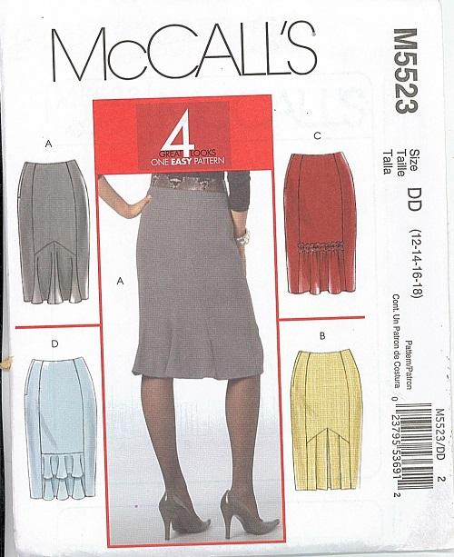 OOP McCalls Sewing Pattern Misses or Womens Plus Size Skirt You Pick | eBay