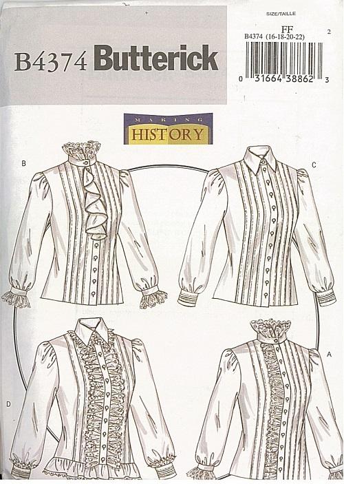 Renaissance Victorian Civil War Historical Costume OOP Butterick Sewing ...