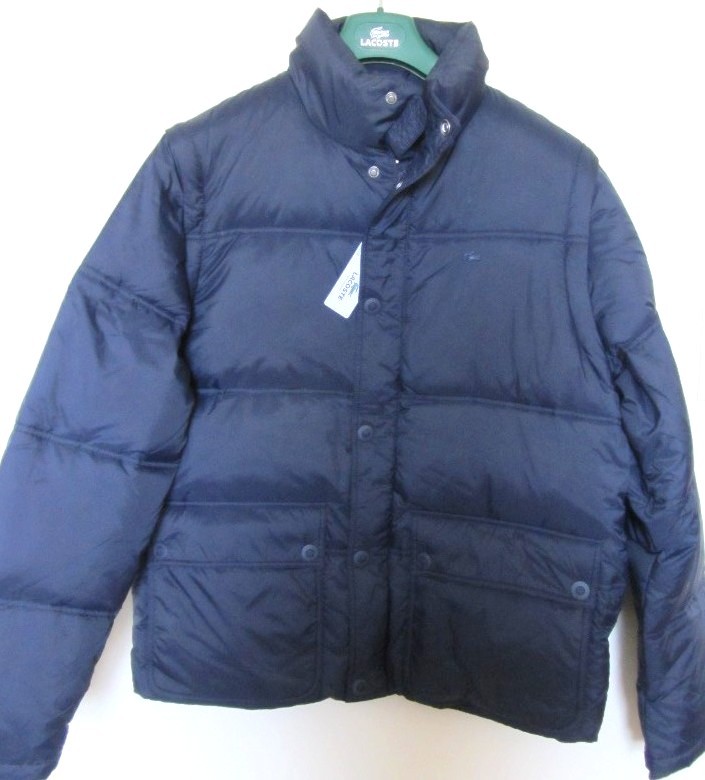 New Lacoste Men 039 s Puffer Down Coat Jacket Zip Off Makes A Vest L XL ...